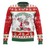 Hooktab Surprise! Tom And Jerry Ugly Christmas Sweater