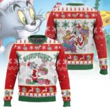Hooktab Surprise! Tom And Jerry Ugly Christmas Sweater