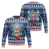 Hooktab Surprised Tony Tony Chopper One Piece Ugly Christmas Sweater