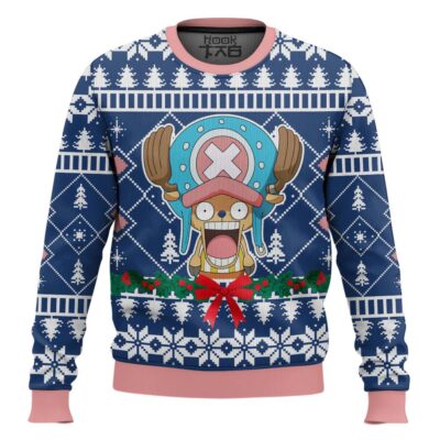 Hooktab Surprised Tony Tony Chopper One Piece Ugly Christmas Sweater
