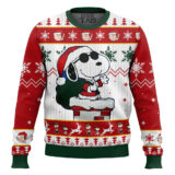 Hooktab Swag Santa Snoopy The Charlie Brown and Snoopy Show Ugly Christmas Sweater