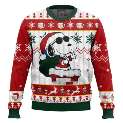 Hooktab Swag Santa Snoopy The Charlie Brown and Snoopy Show Ugly Christmas Sweater