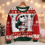 Hooktab Swag Santa Snoopy The Charlie Brown and Snoopy Show Ugly Christmas Sweater
