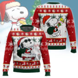 Hooktab Swag Santa Snoopy The Charlie Brown and Snoopy Show Ugly Christmas Sweater