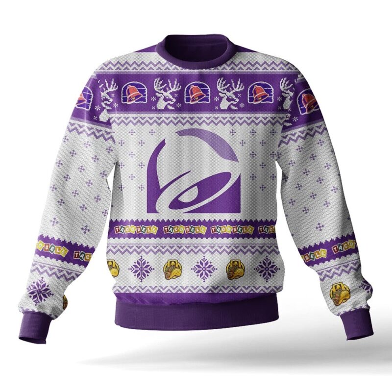 Hooktab Taco Bell Ugly Christmas Sweater Hooktab Taco Bell Ugly Christmas Sweater