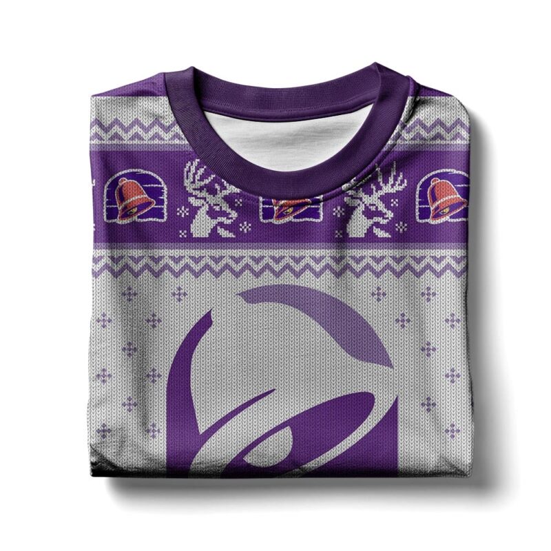 Hooktab Taco Bell Ugly Christmas Sweater Hooktab Taco Bell Ugly Christmas Sweater