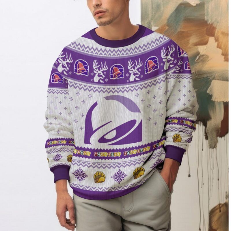 Hooktab Taco Bell Ugly Christmas Sweater Hooktab Taco Bell Ugly Christmas Sweater