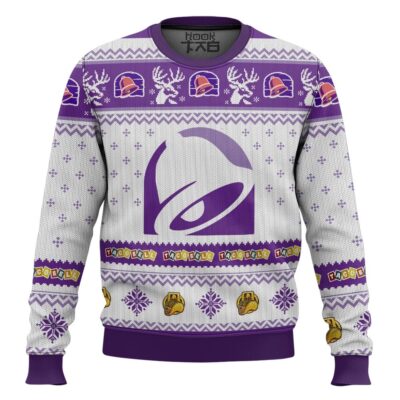 Hooktab Taco Bell Ugly Christmas Sweater