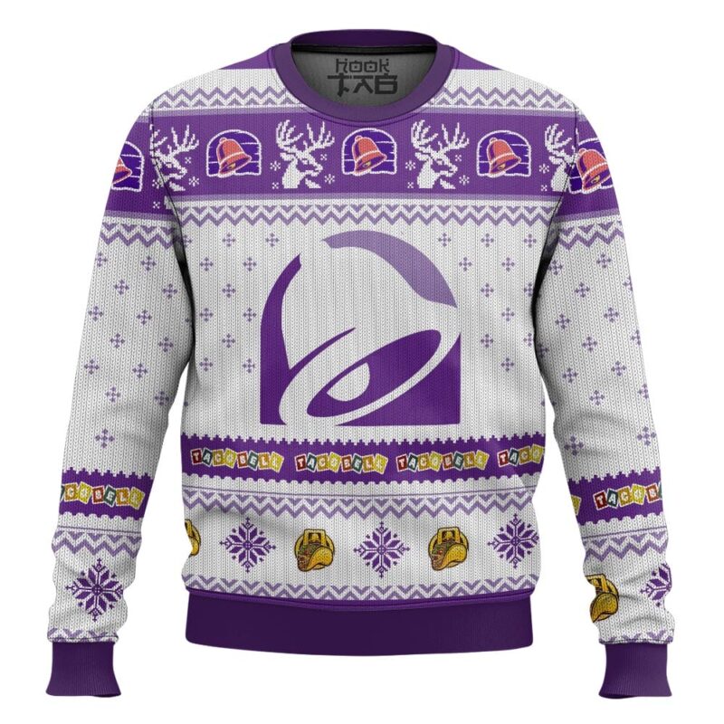 Hooktab Taco Bell Ugly Christmas Sweater