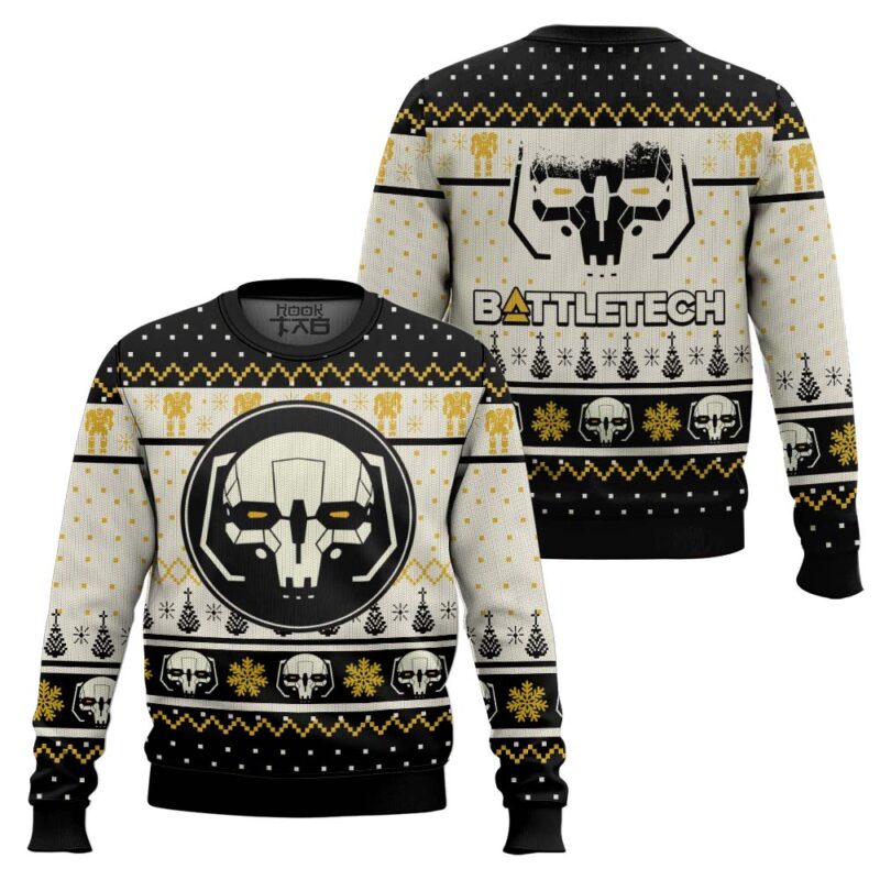 Hooktab Tactical BattleTech Ugly Christmas Sweater Hooktab Tactical BattleTech Ugly Christmas Sweater