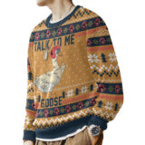 Hooktab Talk To Me Goose Top Gun Ugly Christmas Sweater