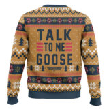 Hooktab Talk To Me Goose Top Gun Ugly Christmas Sweater