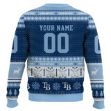 Hooktab Tampa Bay Rays - Custom Name And Number Ugly Sweater
