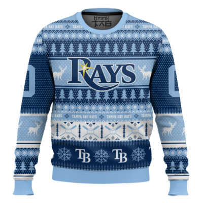 Hooktab Tampa Bay Rays - Custom Name And Number Ugly Sweater