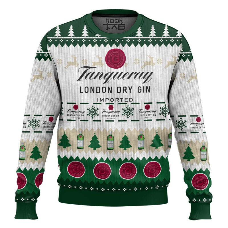 Hooktab Tanqueray London Dry Gin Ugly Christmas Sweater