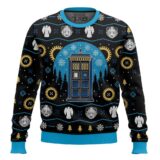 Hooktab Tardis Doctor Who Ugly Christmas Sweater