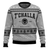 Hooktab T'challa Black Panther Ugly Christmas Sweater