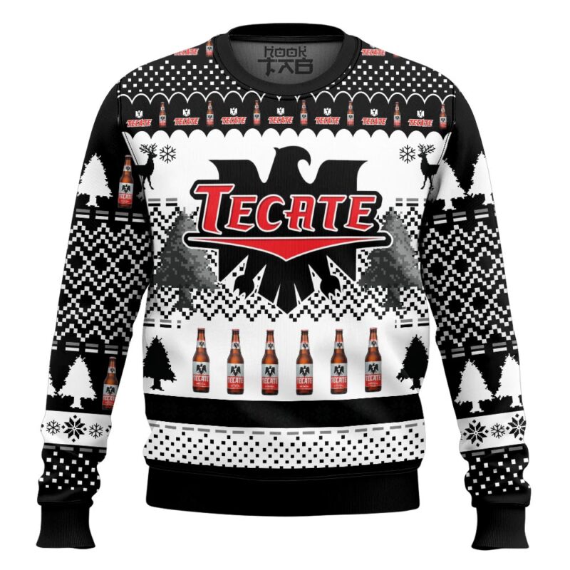 Hooktab Tecate Beer Ugly Christmas Sweater