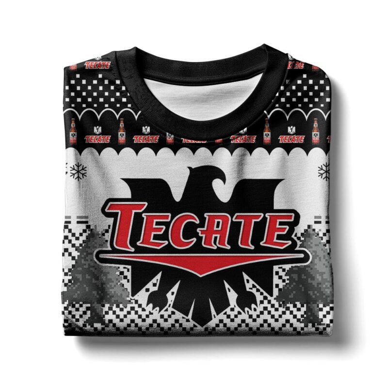 Hooktab Tecate Beer Ugly Christmas Sweater Hooktab Tecate Beer Ugly Christmas Sweater
