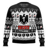 Hooktab Tecate Titanium Beer Ugly Christmas Sweater