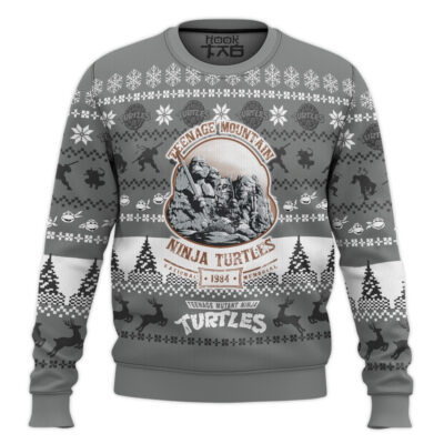 Hooktab Teenage Mountain Ninja Turtles Ugly Christmas Sweater