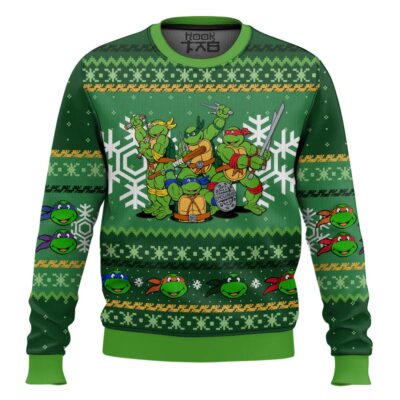 Hooktab Teenage Mutant Ninja Turtles Ugly Christmas Sweater