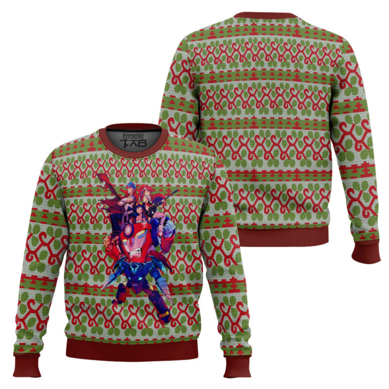 Hooktab Tengen Toppa Gurren Lagann Ugly Christmas Sweater Hooktab Tengen Toppa Gurren Lagann Ugly Christmas Sweater
