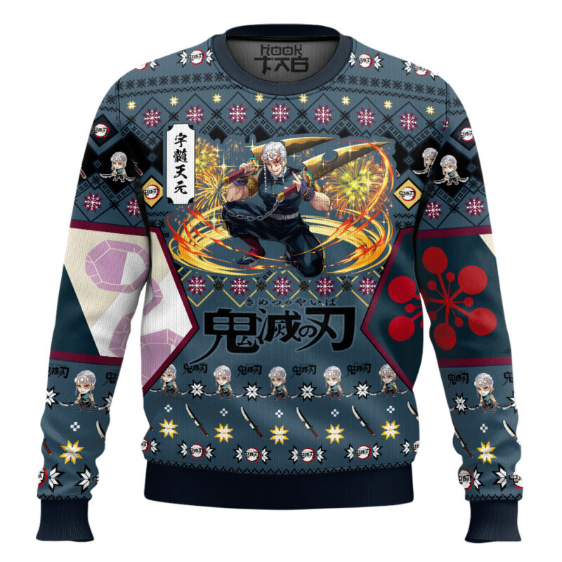 Hooktab Tengen Uzui Ugly Christmas Sweater