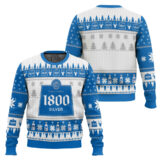 Hooktab Tequila 1800 Silver Ugly Christmas Sweater