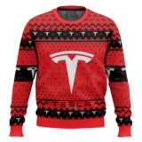Hooktab Tesla Ugly Christmas Sweater