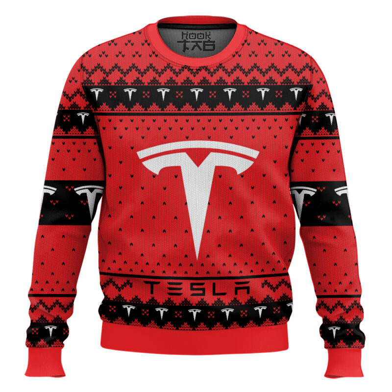 Hooktab Tesla Ugly Christmas Sweater