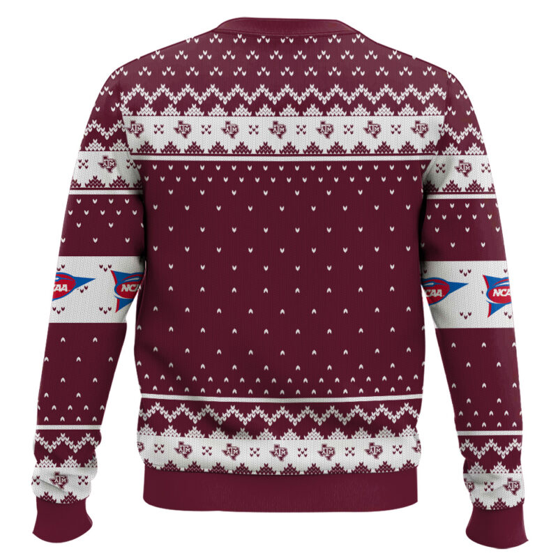 Hooktab Texas A&M Aggies - Custom Name And Number Ugly Christmas Sweater Hooktab Texas A&M Aggies - Custom Name And Number Ugly Christmas Sweater