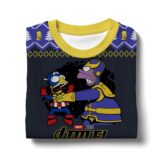 Hooktab Thannos Homer The Simpsons Ugly Christmas Sweater