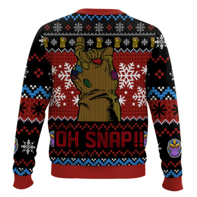 Hooktab Thanos Half Of You Are On My Naughty List Ugly Christmas Sweater