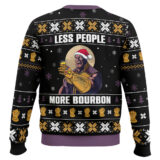 Hooktab Thanos Less People More Bourbon Ugly Christmas Sweater