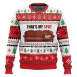 Hooktab That's My Spot Sheldon Cooper The Big Bang Theory Ugly Christmas Sweater