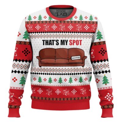 Hooktab That's My Spot Sheldon Cooper The Big Bang Theory Ugly Christmas Sweater