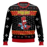 Hooktab The Amazing Spider-bart The Simpsons Ugly Christmas Sweater