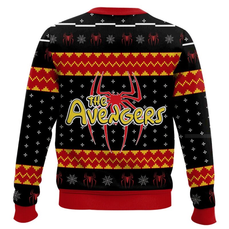 Hooktab The Amazing Spider-bart The Simpsons Ugly Christmas Sweater Hooktab The Amazing Spider-bart The Simpsons Ugly Christmas Sweater
