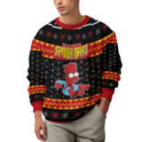 Hooktab The Amazing Spider-bart The Simpsons Ugly Christmas Sweater
