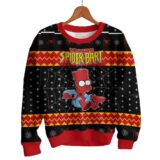 Hooktab The Amazing Spider-bart The Simpsons Ugly Christmas Sweater