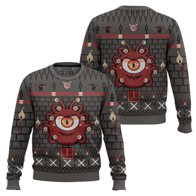Hooktab The Beholder Dungeons & Dragons Ugly Christmas Sweater Hooktab The Beholder Dungeons & Dragons Ugly Christmas Sweater