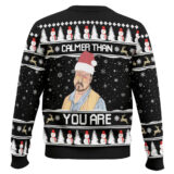 Hooktab The Big Lebowski Calmer Than You Are Ugly Christmas Sweater