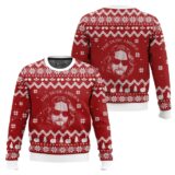 Hooktab The Big Lebowski The Dude Abides Ugly Christmas Sweater