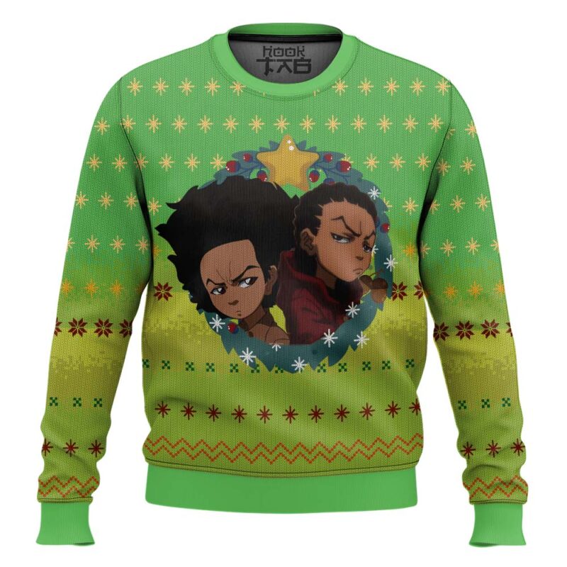 Hooktab The Boondocks Ugly Christmas Sweater