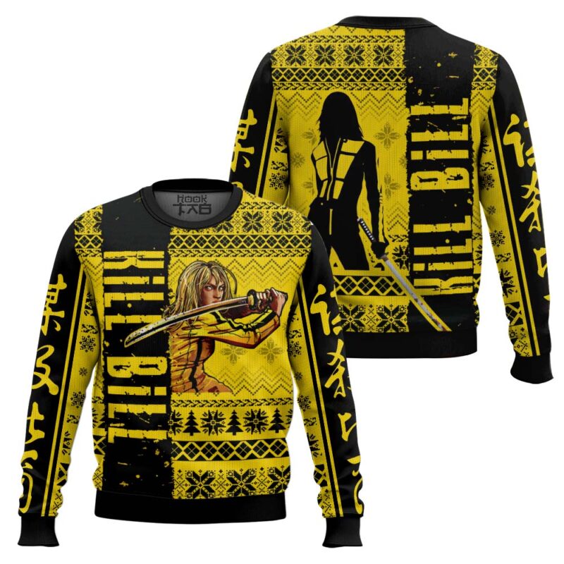 Hooktab The Bride Kill Bill Ugly Christmas Sweater Hooktab The Bride Kill Bill Ugly Christmas Sweater