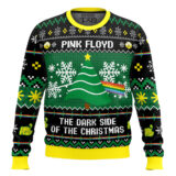 Hooktab The Bright Side Of The Christmas Pink Floyd Ugly Christmas Sweater