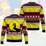 Hooktab The Choke King The Simpsons Ugly Christmas Sweater