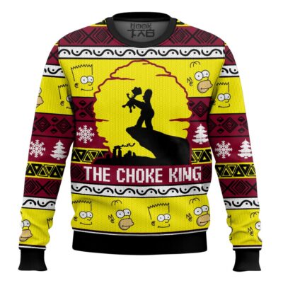 Hooktab The Choke King The Simpsons Ugly Christmas Sweater