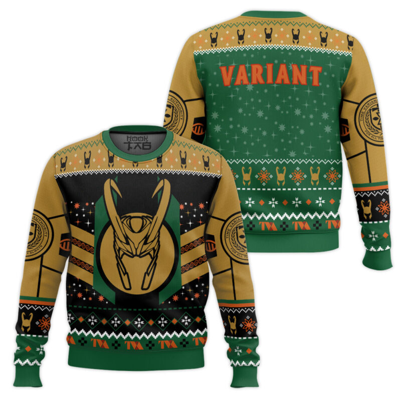 Hooktab The Christmas Variant Loki Ugly Christmas Sweater Hooktab The Christmas Variant Loki Ugly Christmas Sweater
